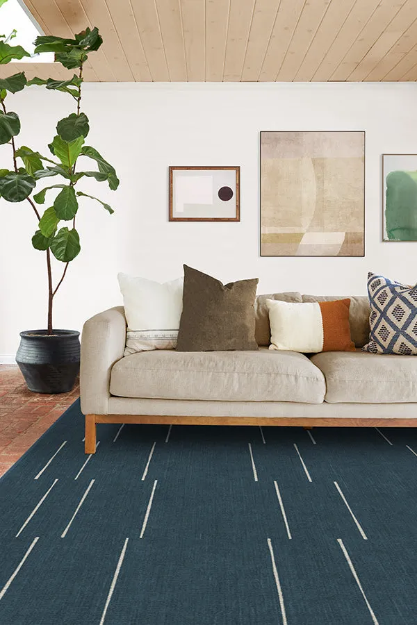 Laurel Azure Blue Tufted Rug