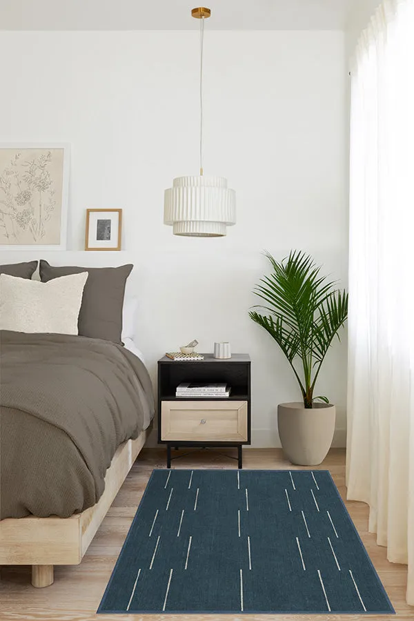 Laurel Azure Blue Tufted Rug