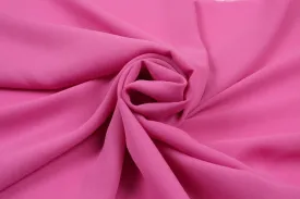 Light Polyester Georgette for Blouses and Dresses - Pink