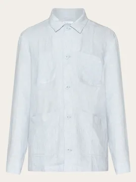 Linen overshirt - Dusk Blue