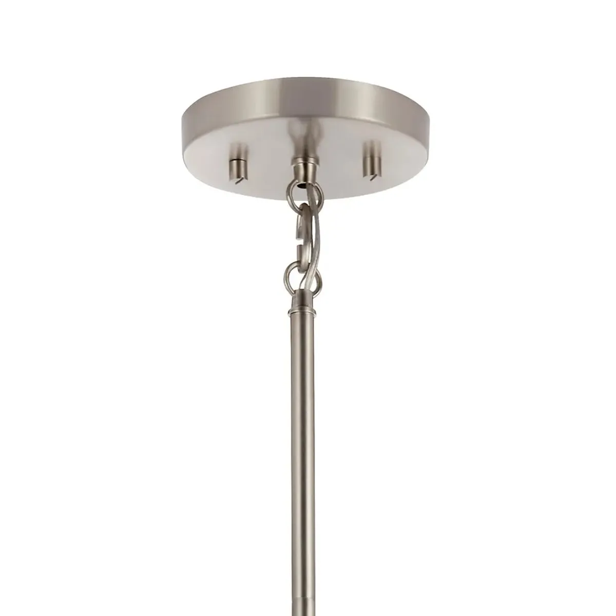 Madden 15" 1-Light Mini Pendant Light with Clear Glass, Brushed Nickel Finish