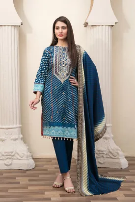Magnifique by Tawakkal Unstitched 3 Piece Lawn Collection'2022-MT-6831