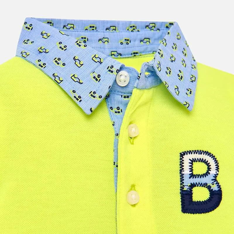 Mayoral Pique Spandex Polo