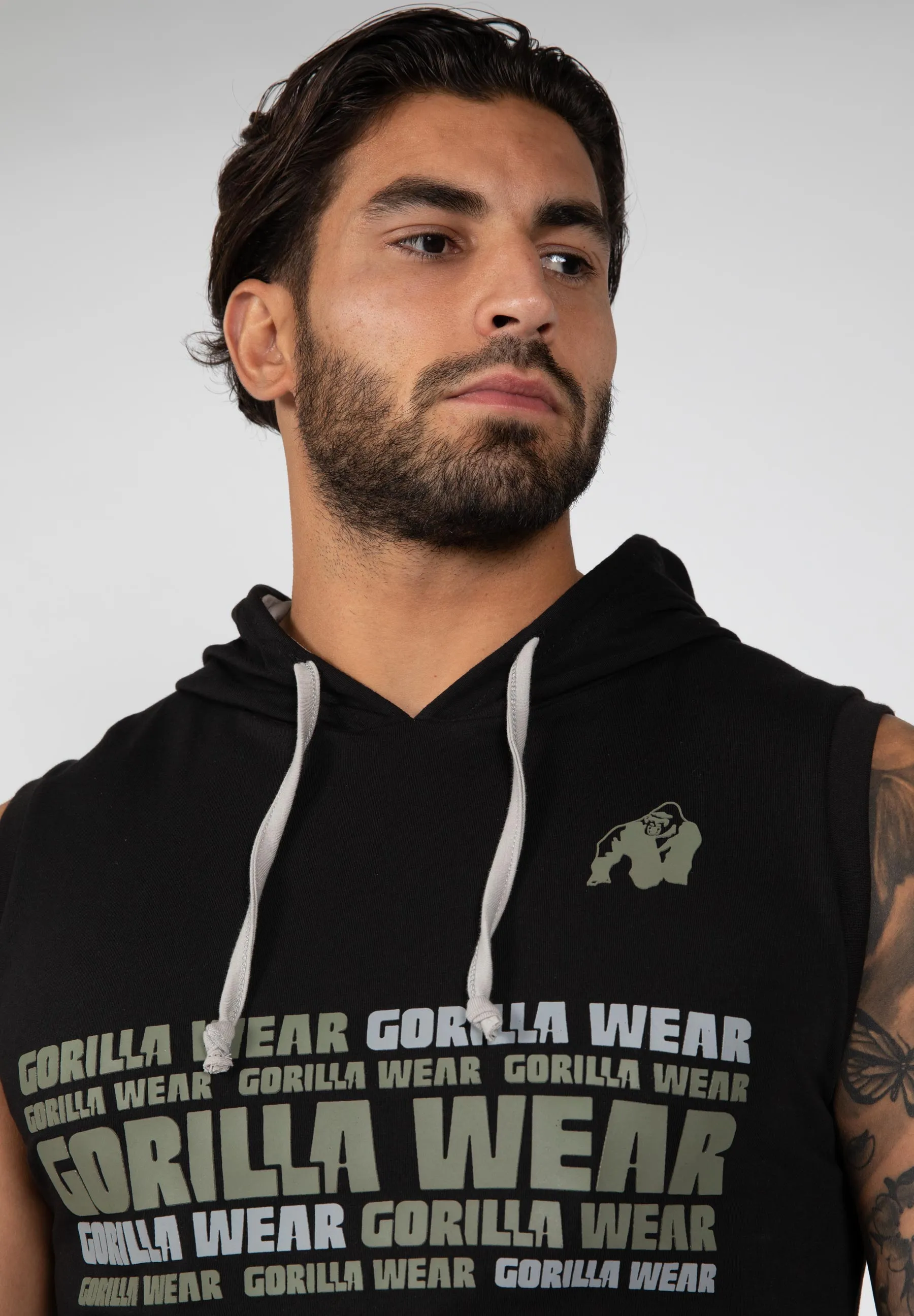 Melbourne S/L Hooded T-shirt - Black