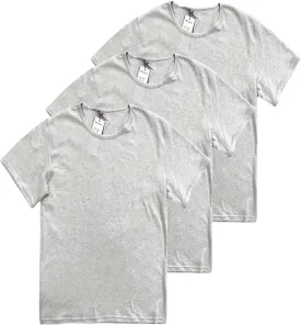Men's Cotton Crew Neck T-Shirts, Breathable Loose Sleepwear Top, Casual Sports Short Sleeved TopsPack of 3