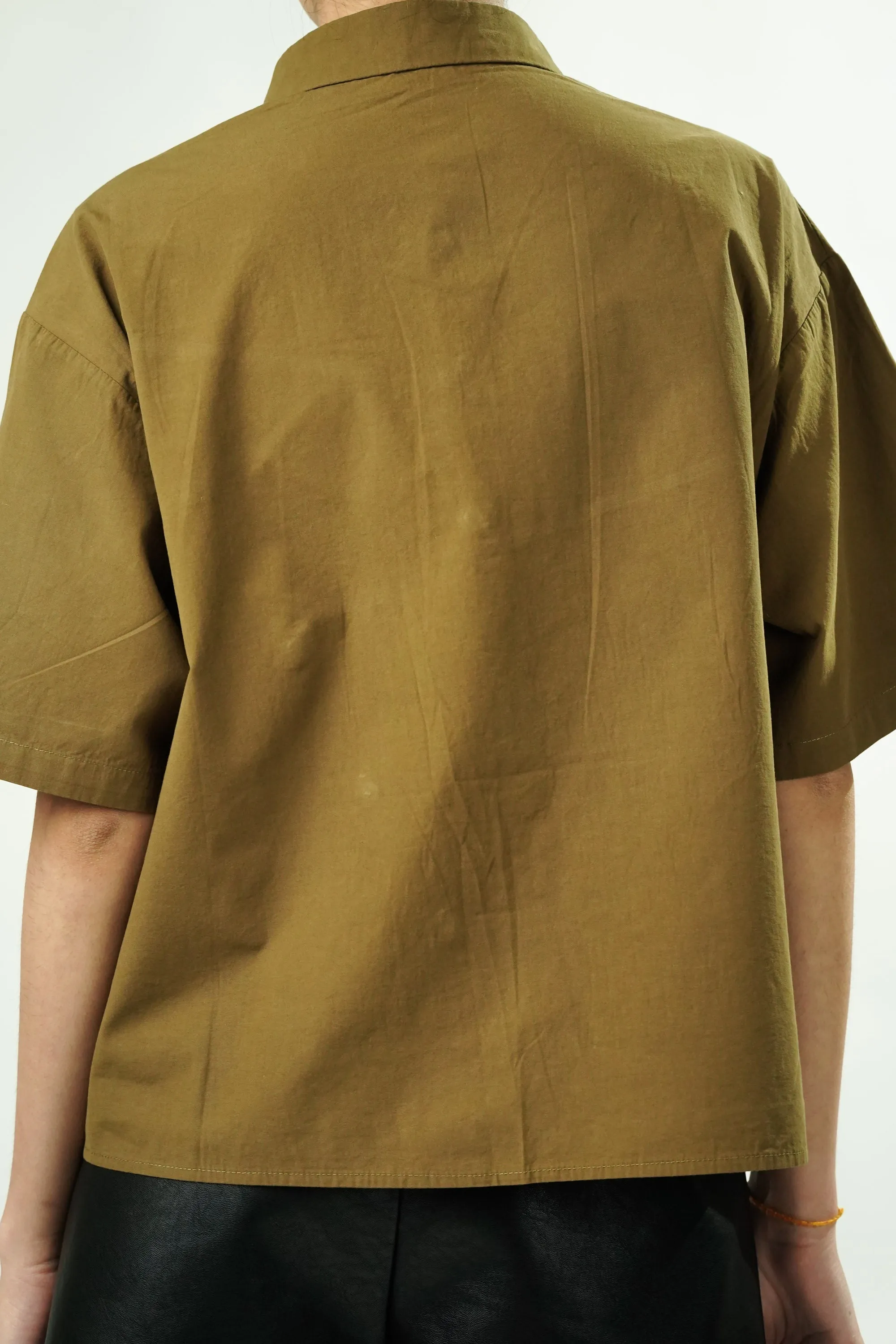 Mushy Olive Oversized Shirt