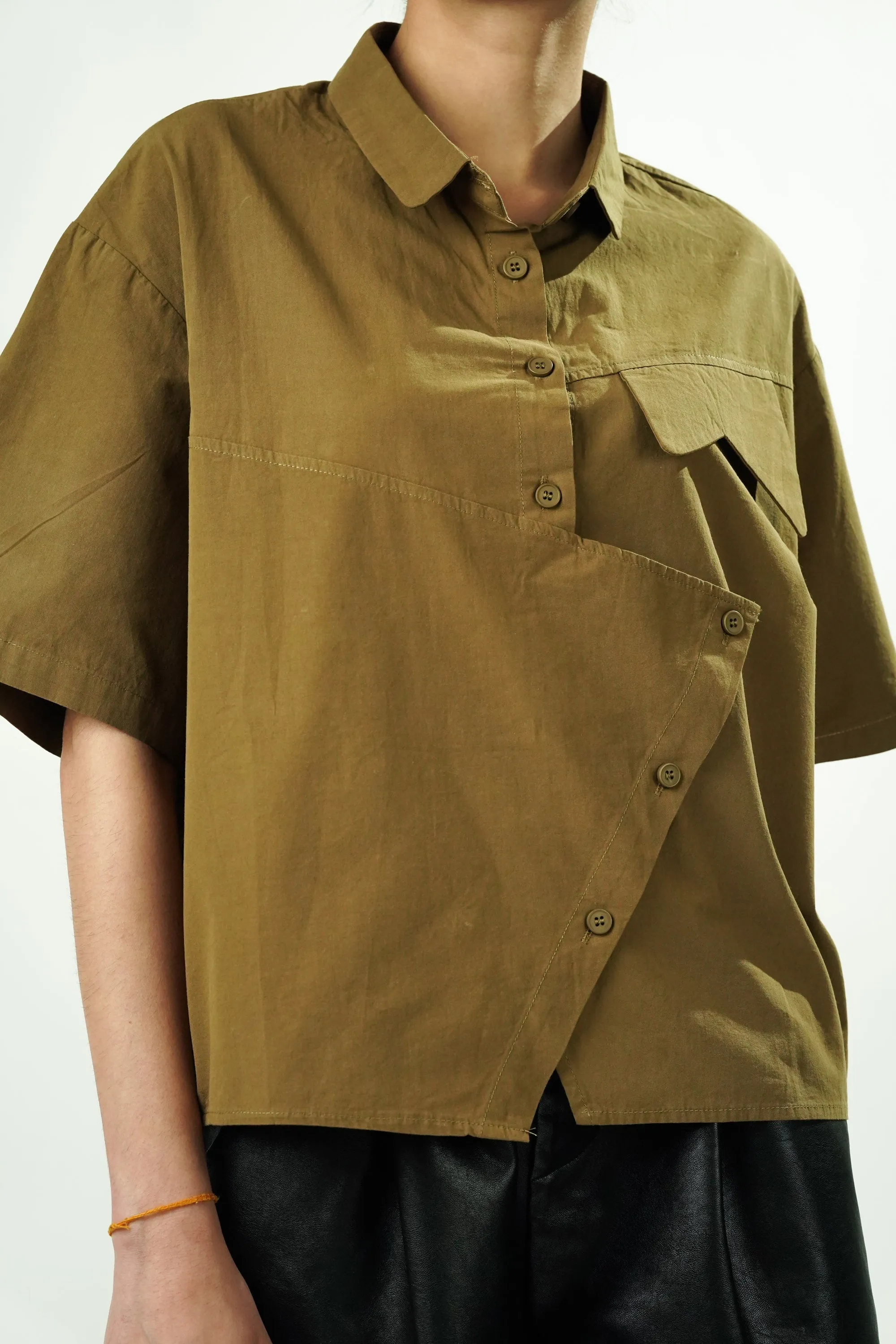 Mushy Olive Oversized Shirt