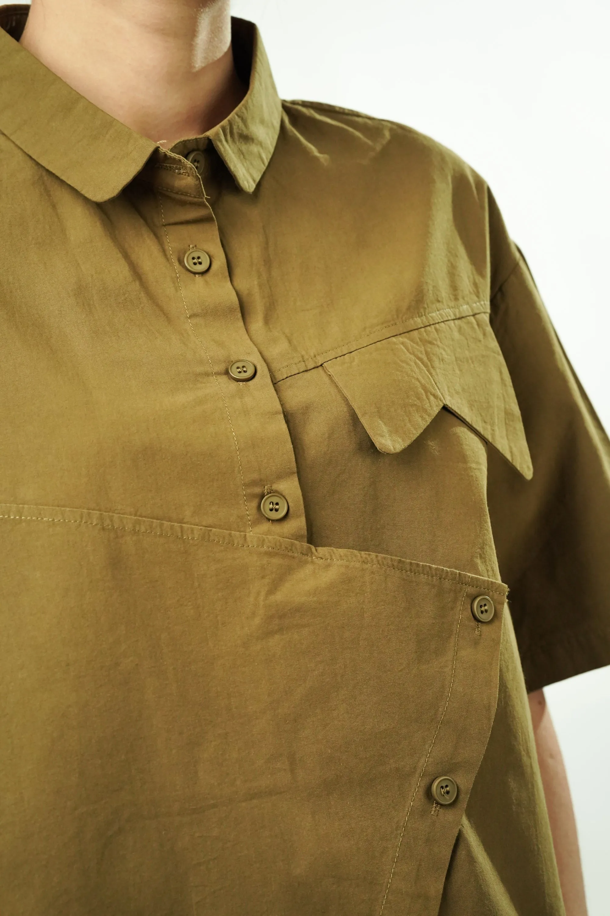 Mushy Olive Oversized Shirt