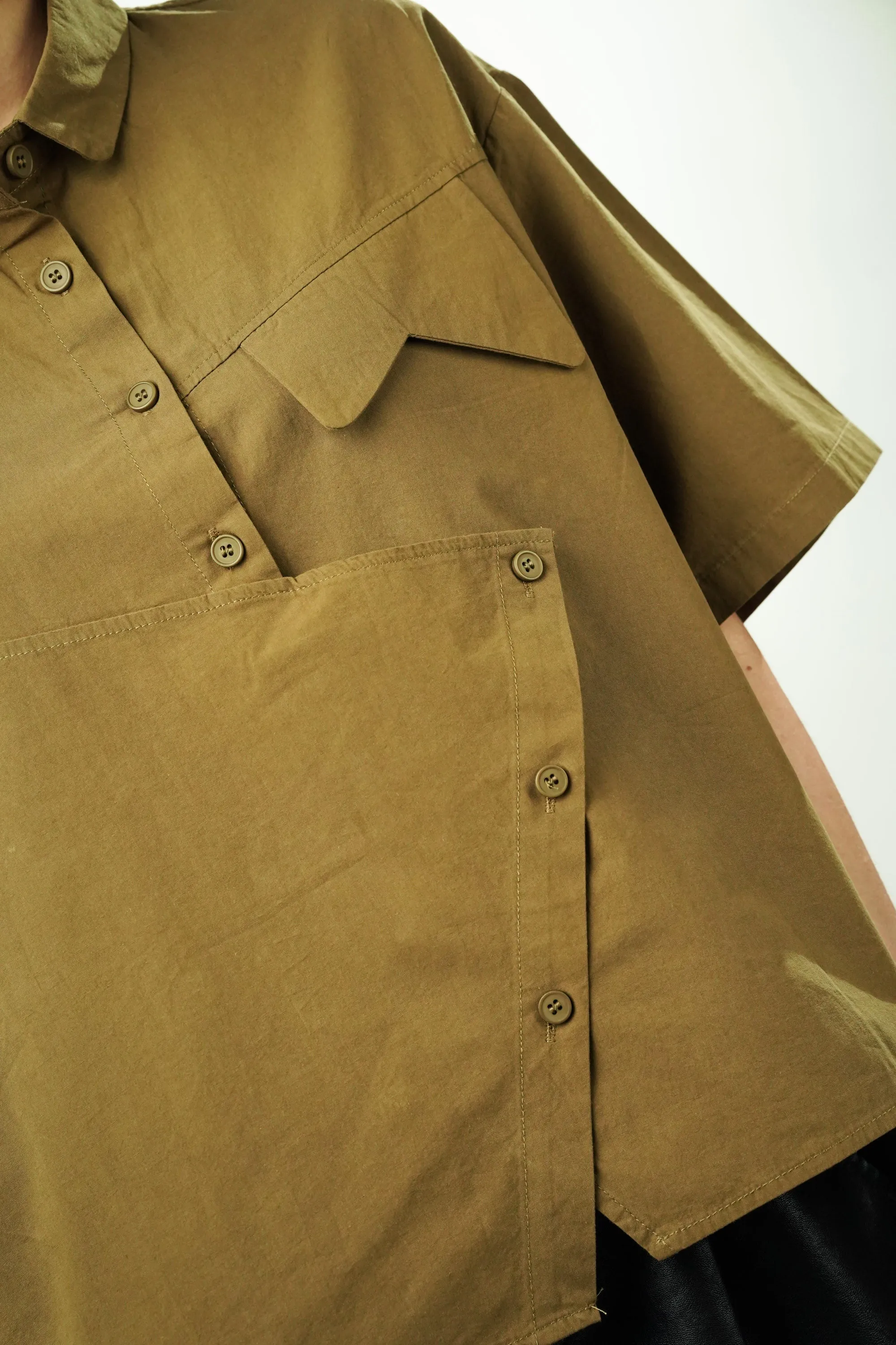 Mushy Olive Oversized Shirt