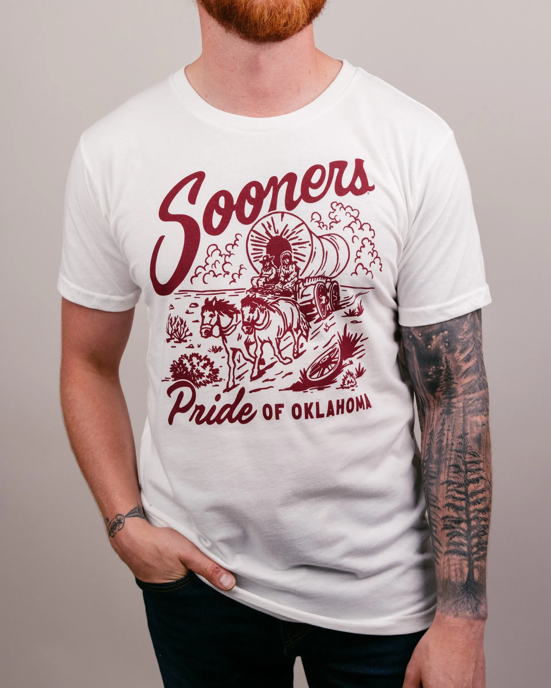 OU Sooners Pride of Oklahoma Vintage White T-Shirt