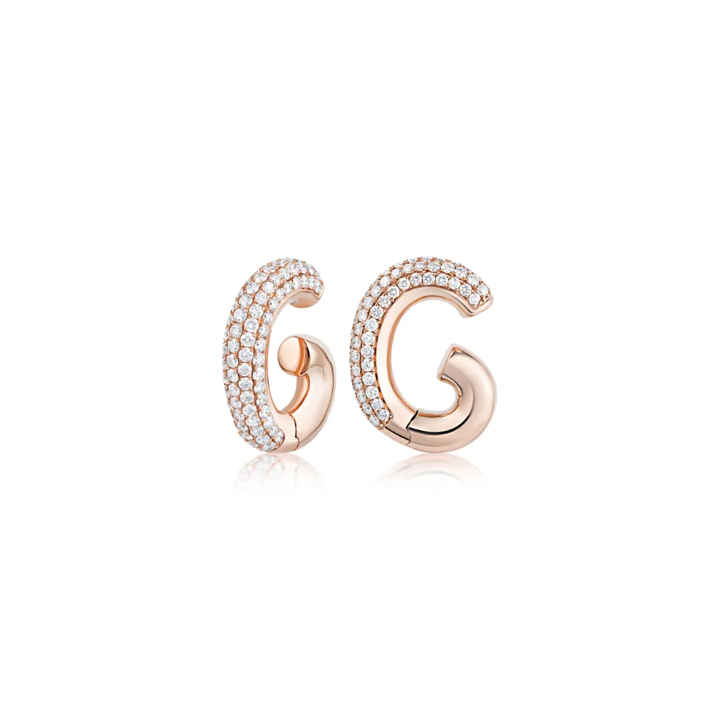 Pave Diamond Ear Cuffs
