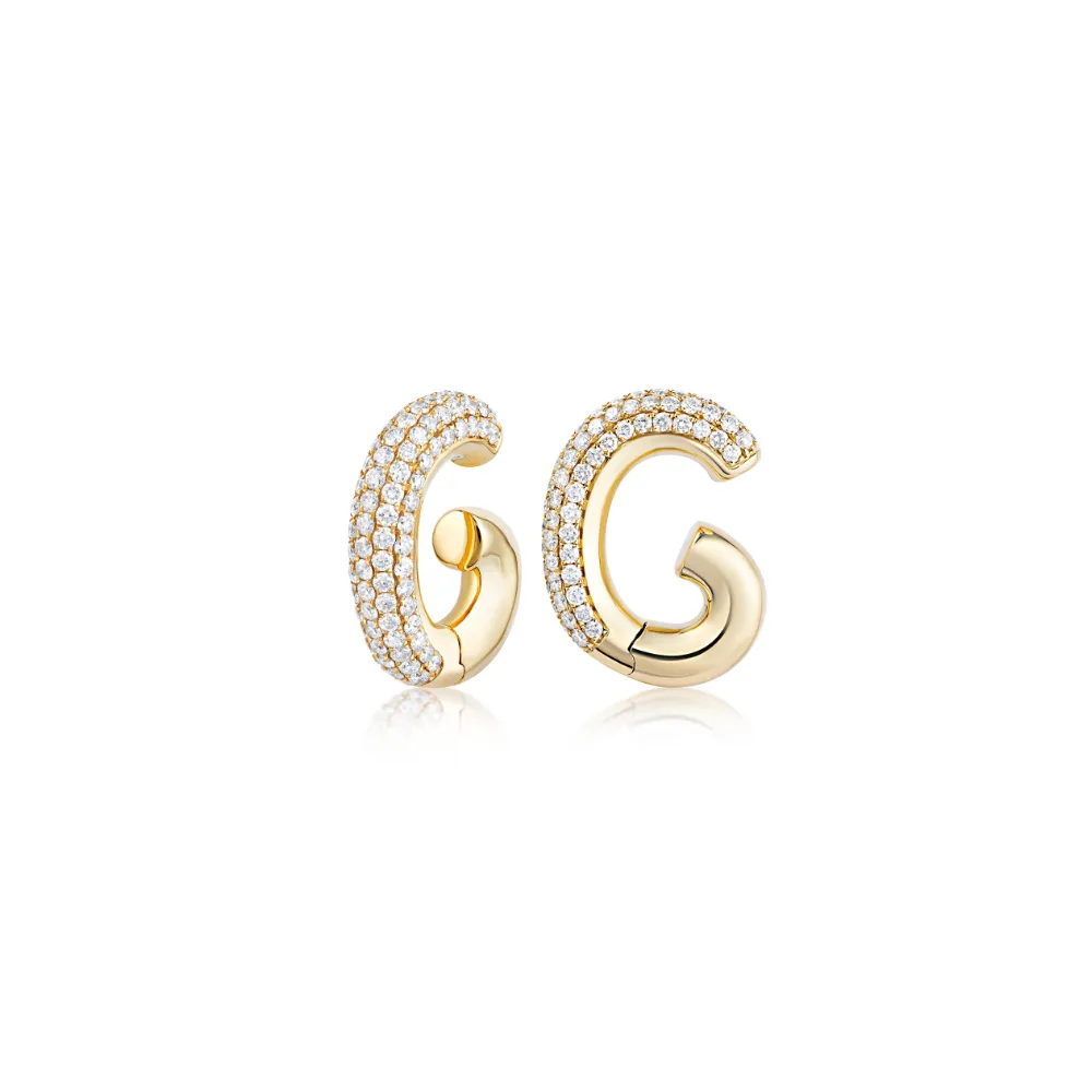 Pave Diamond Ear Cuffs