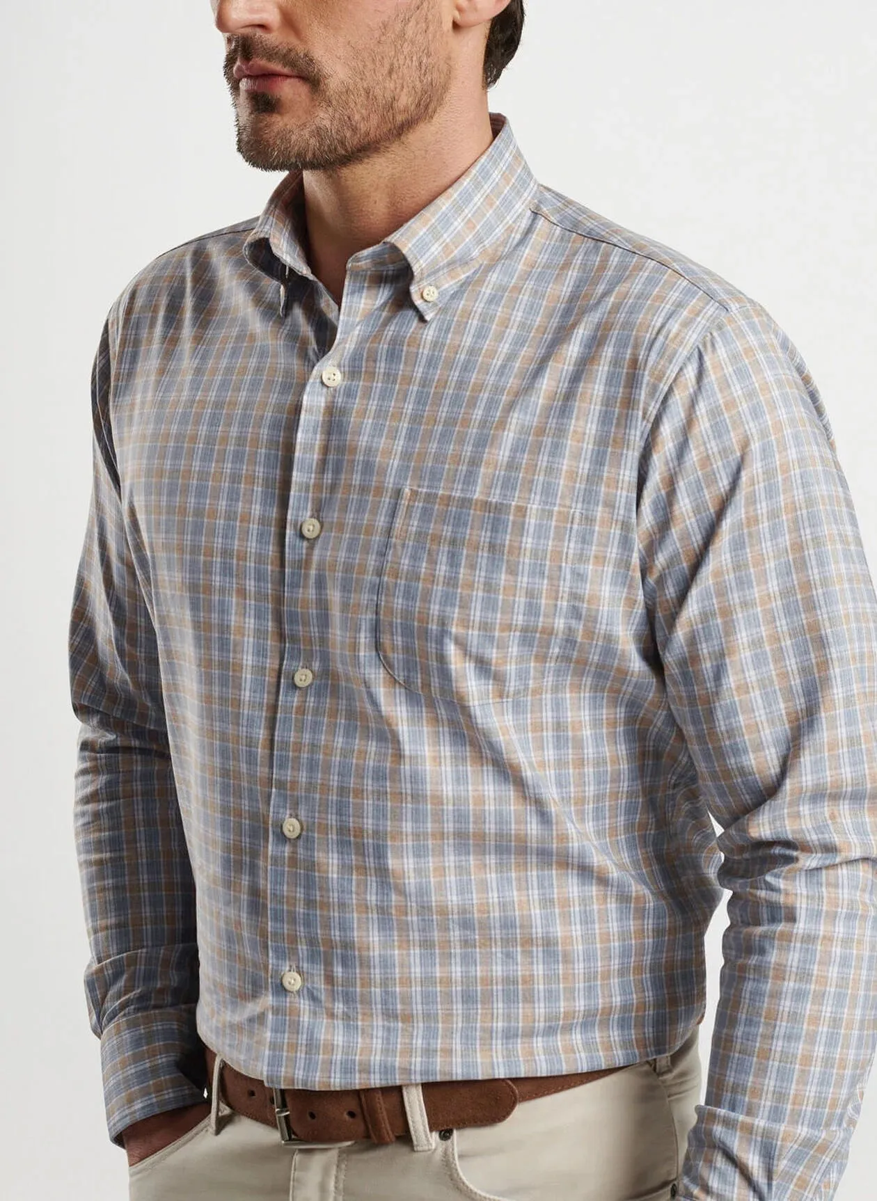 Peter Millar Powell Crown Lite Cotton-Stretch Sport Shirt