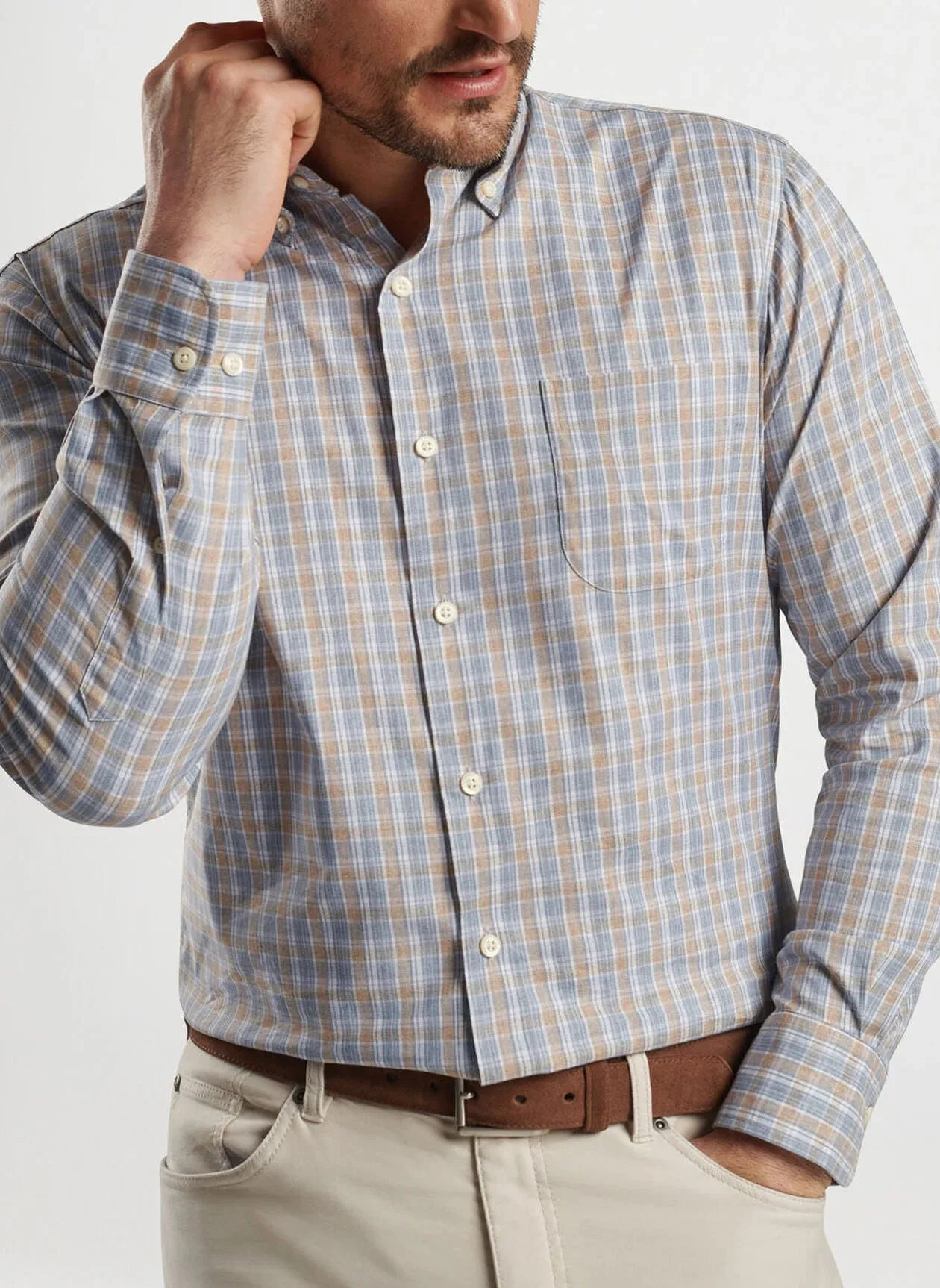 Peter Millar Powell Crown Lite Cotton-Stretch Sport Shirt