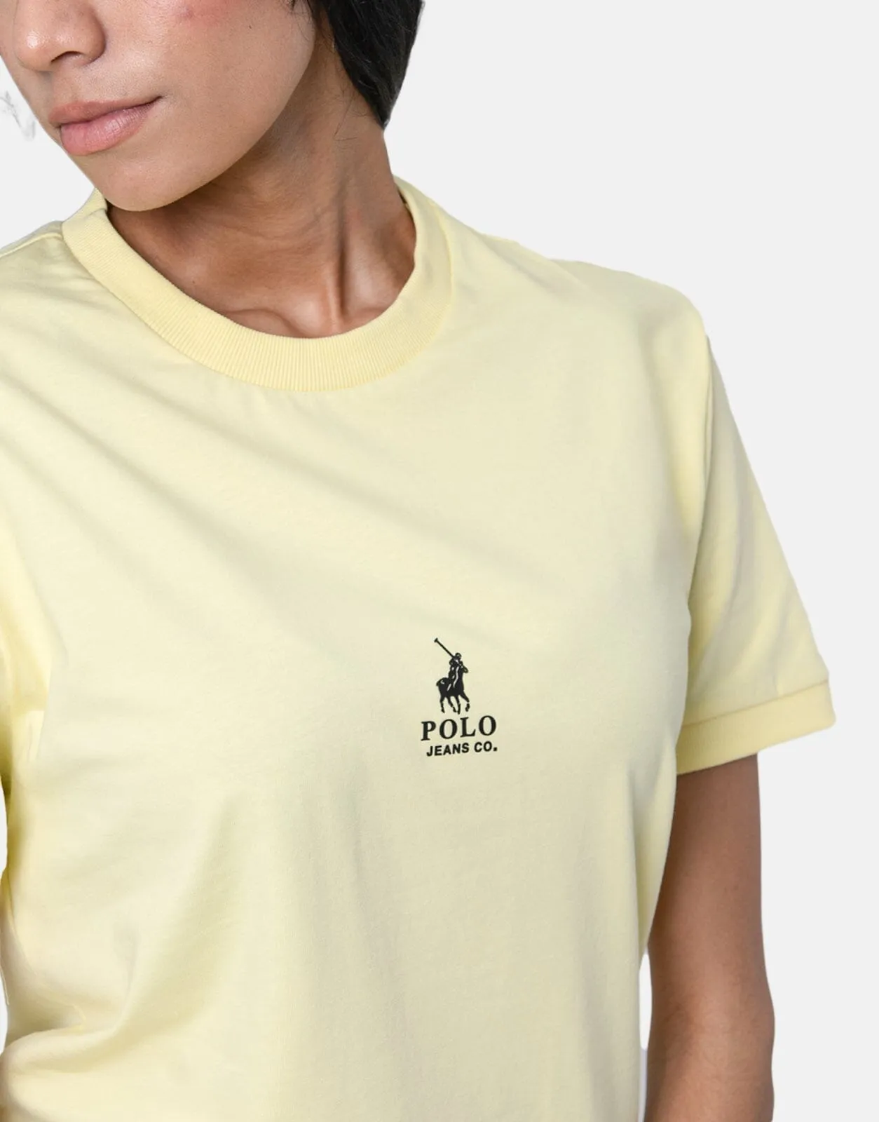 Polo PJC Ribbed Cuff T-Shirt Yellow