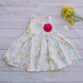 Poppy Dress in Pastel Hexagon Print