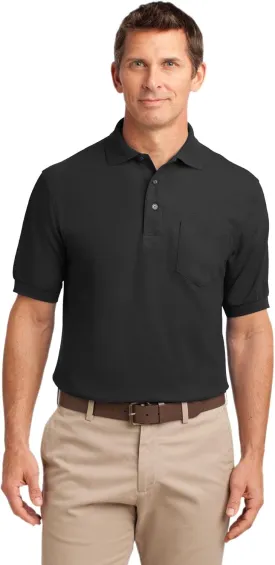 Port Authority Tall Silk Touch Polo with Pocket