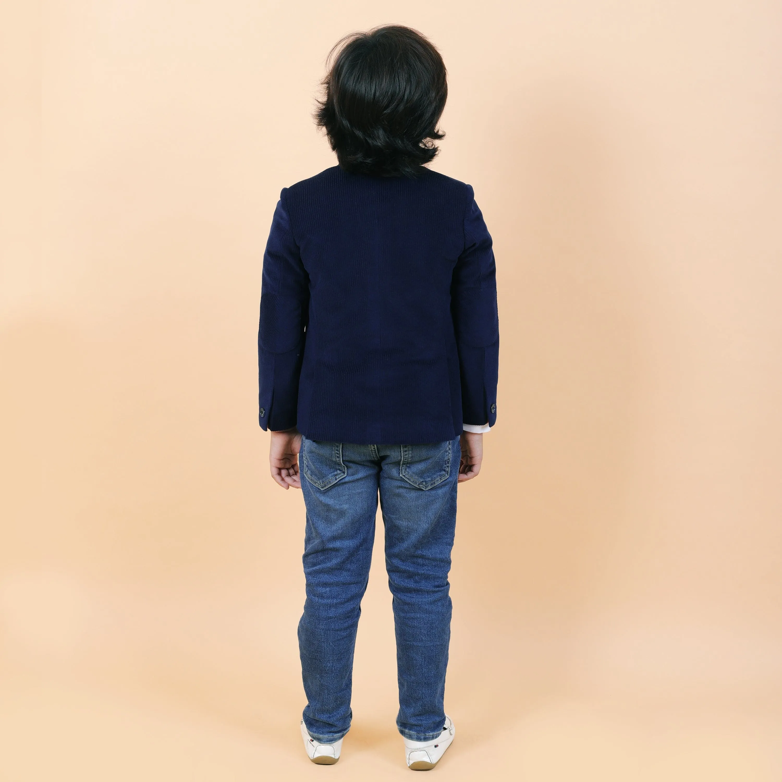 Pre-Order : NAVY BLUE CORDUROY BLAZER for Boys