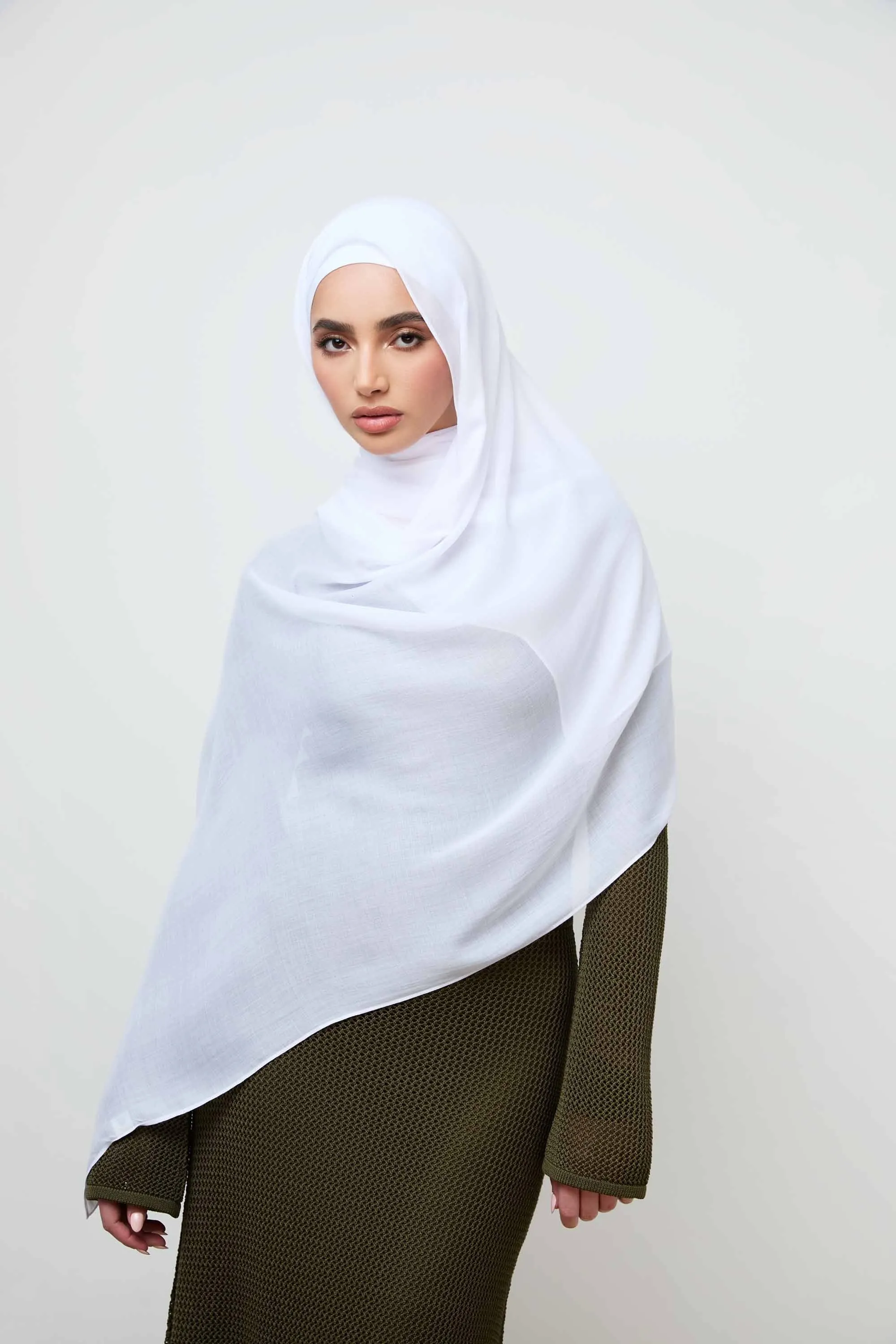 Signature Modal Hijab - White