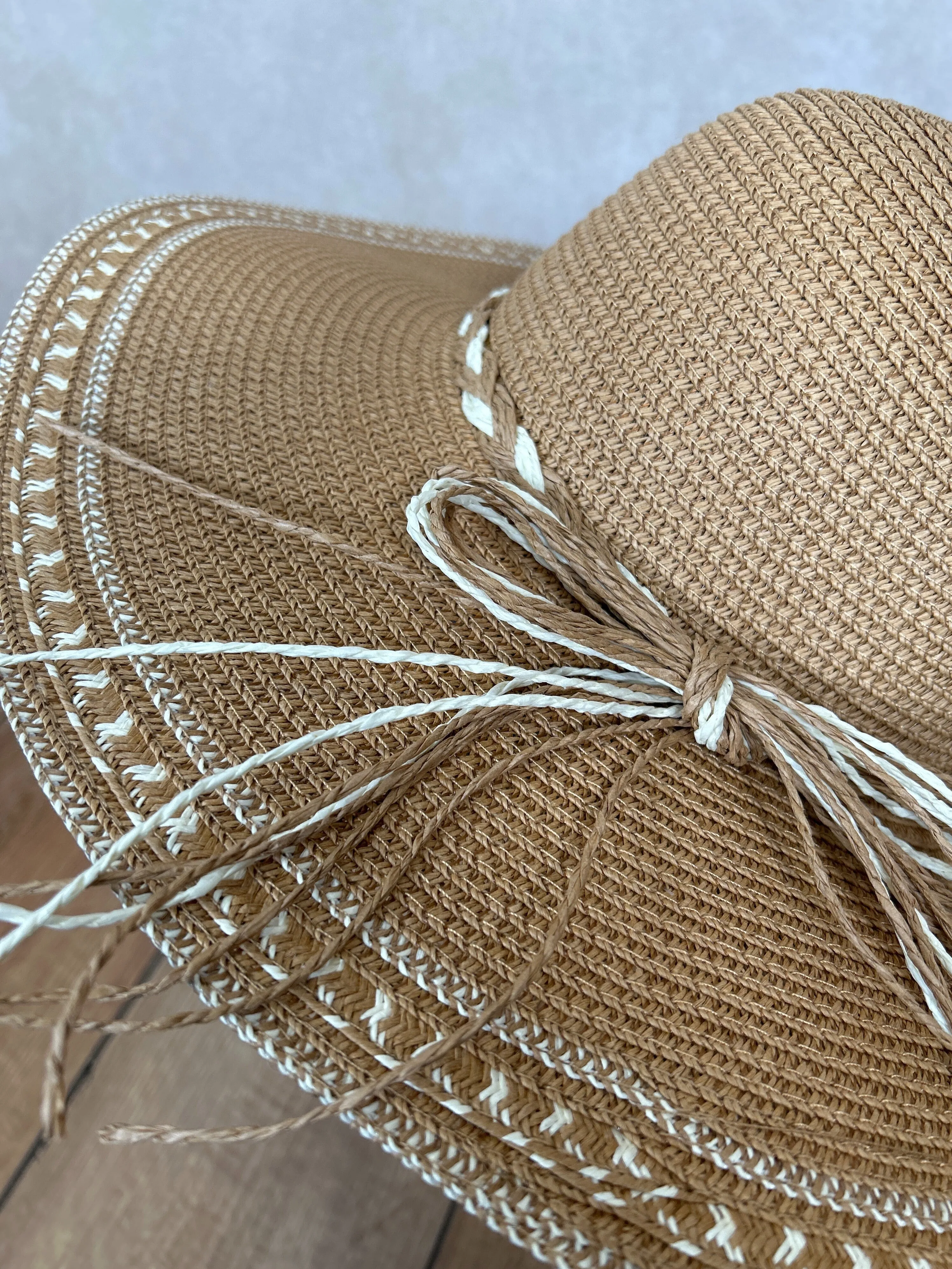 Straw Bow Summer Hat