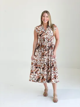 Summit Midi Dress - Camel