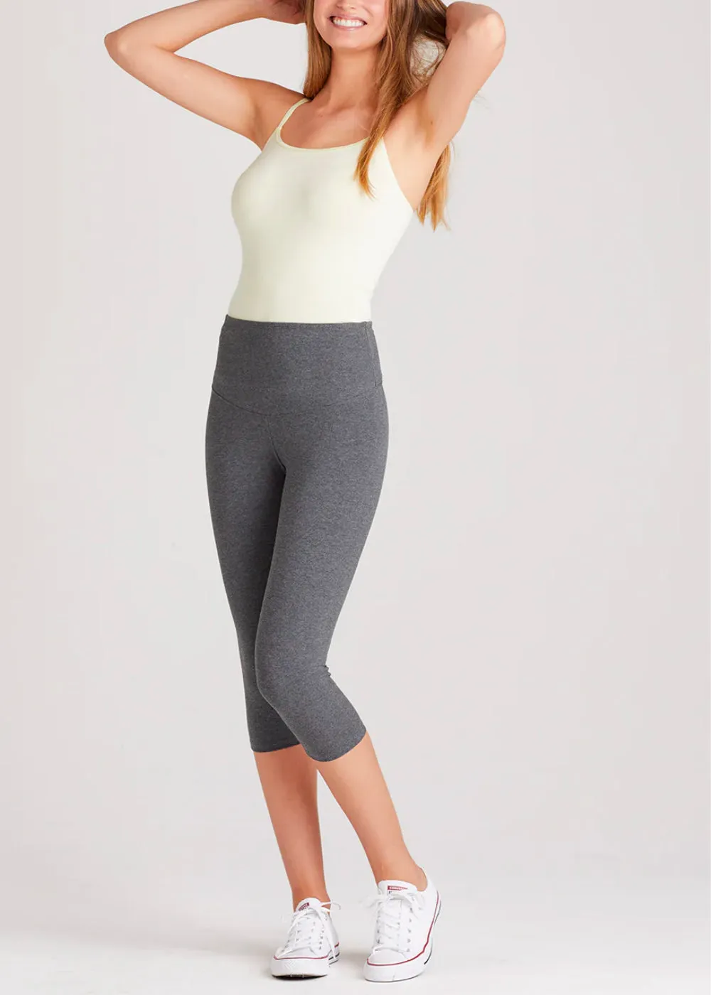 Talia Cropped Capri Shaping Legging - Cotton Stretch