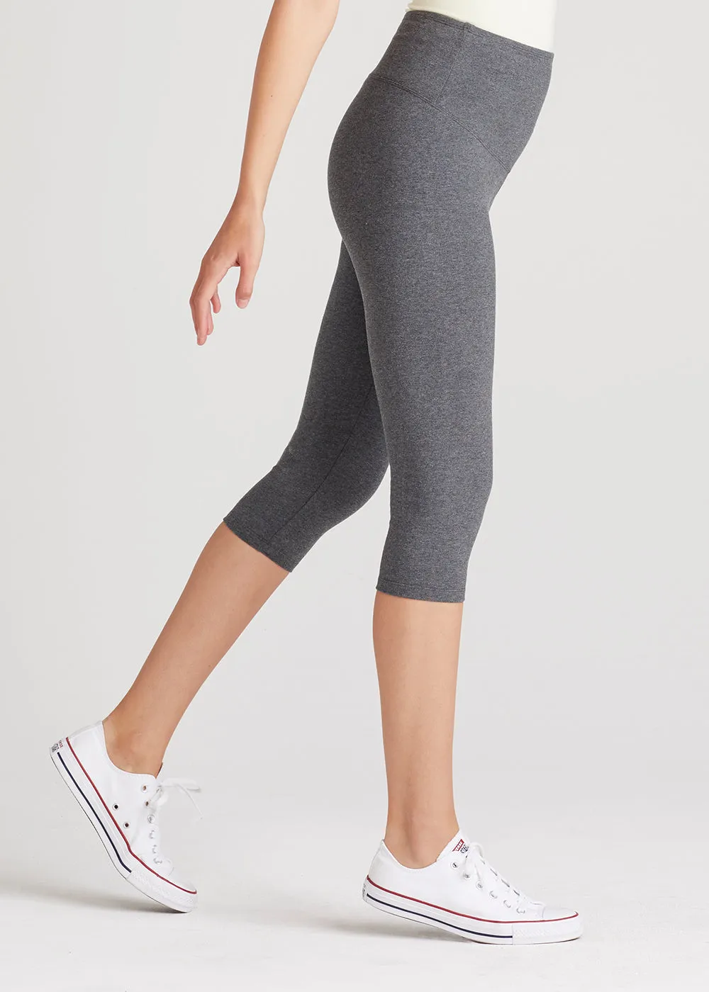 Talia Cropped Capri Shaping Legging - Cotton Stretch