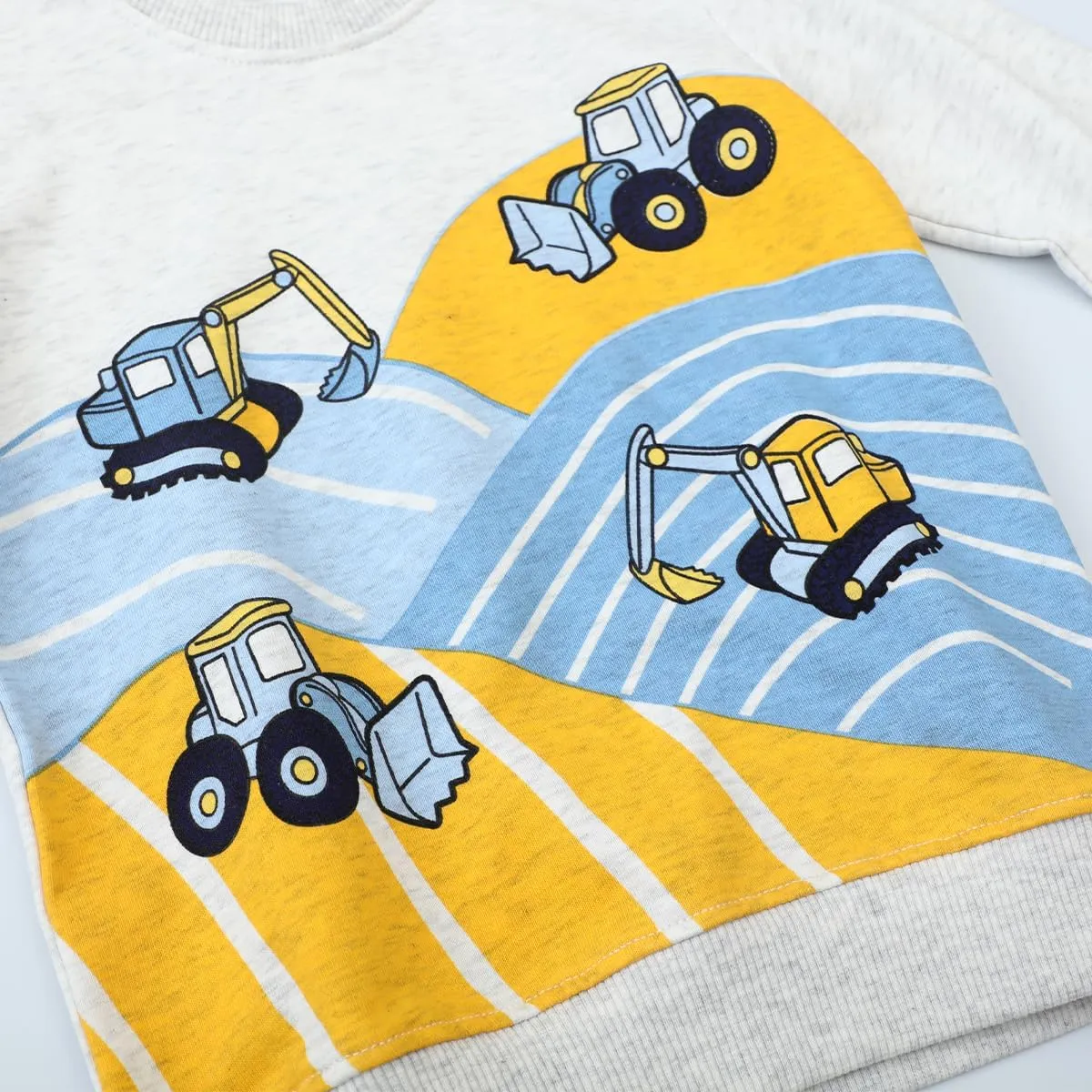 Toddler Boy Cotton Crewneck Long Sleeve Sweatshirt Christmas Clothing 2-7T