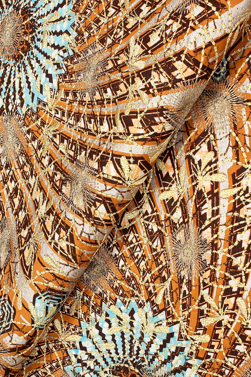 Vlisco Super Wax Gold with Lace Embroidery - VHL5034
