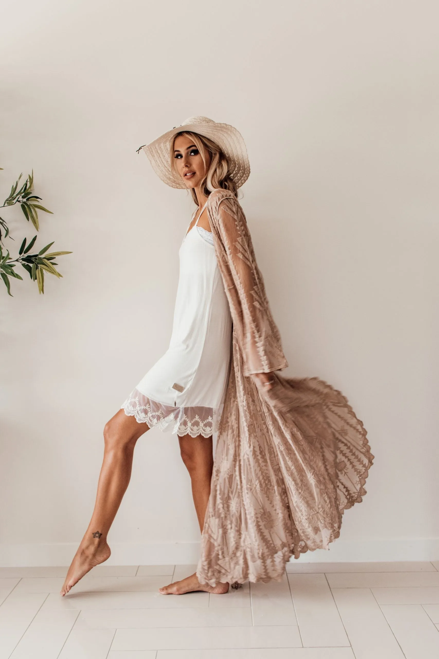 White Lace Petti Dress