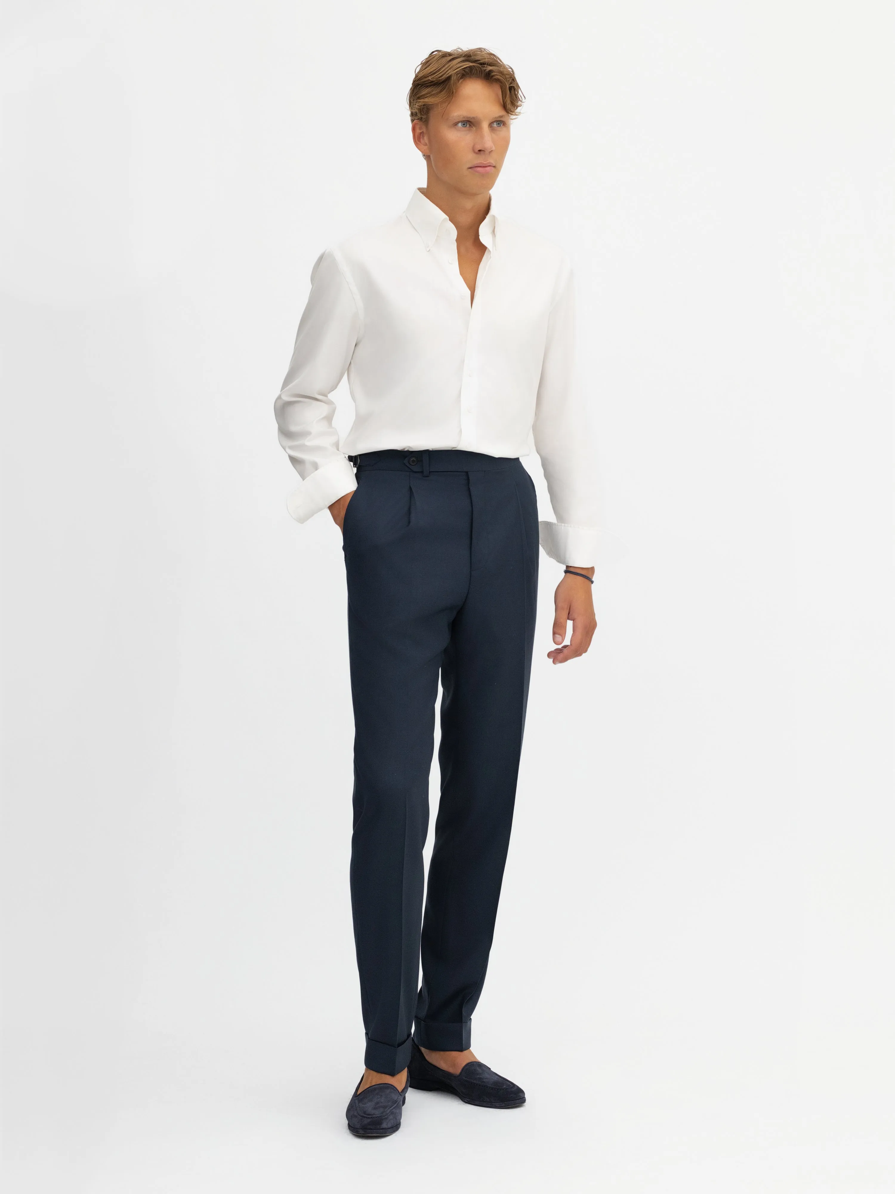 White Oxford Button-Down Shirt