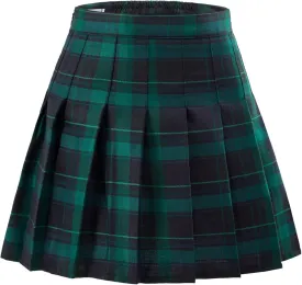 Womens Pleated Skirts Athletic Skort for Womens Tennis Golf Skorts with Shorts Mini Skirt for Casual Pickleball