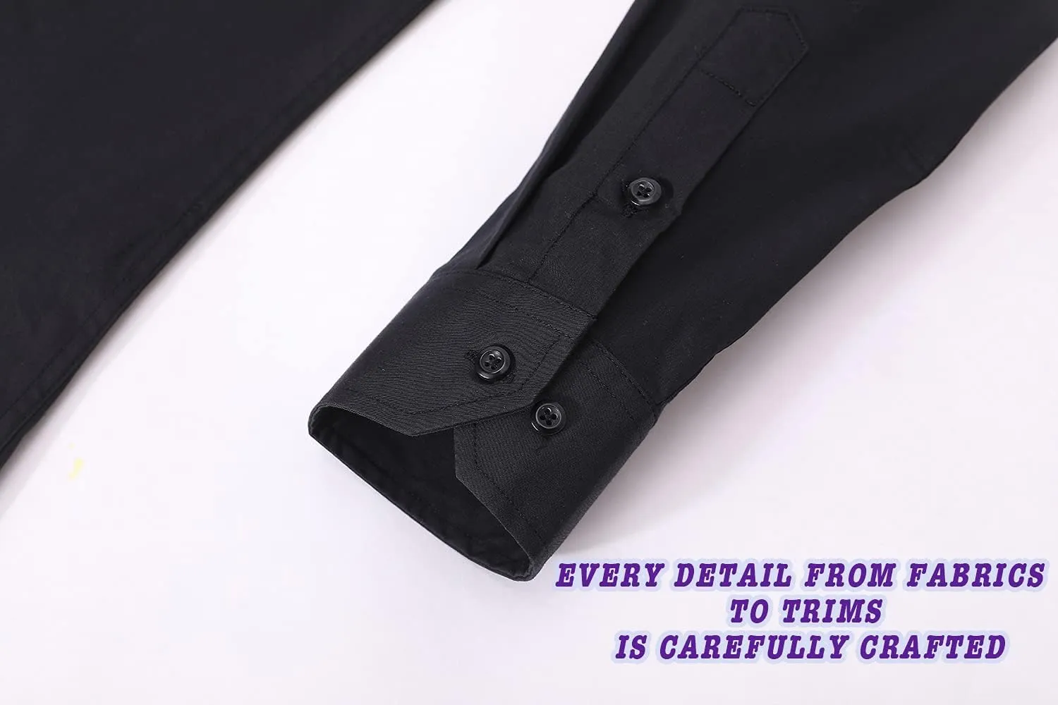 Women's Slim-Fit Button Down Shirts Stretchy Cotton Long Sleeve Work Blouse