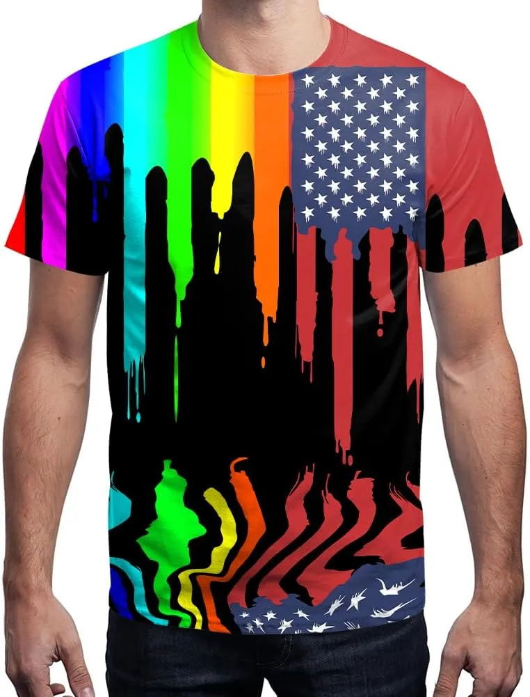 Yasswete Men and Women Shirts Unisex 3D Fashion Printed Shirts for Adults Short Sleeve Top T-Shirts