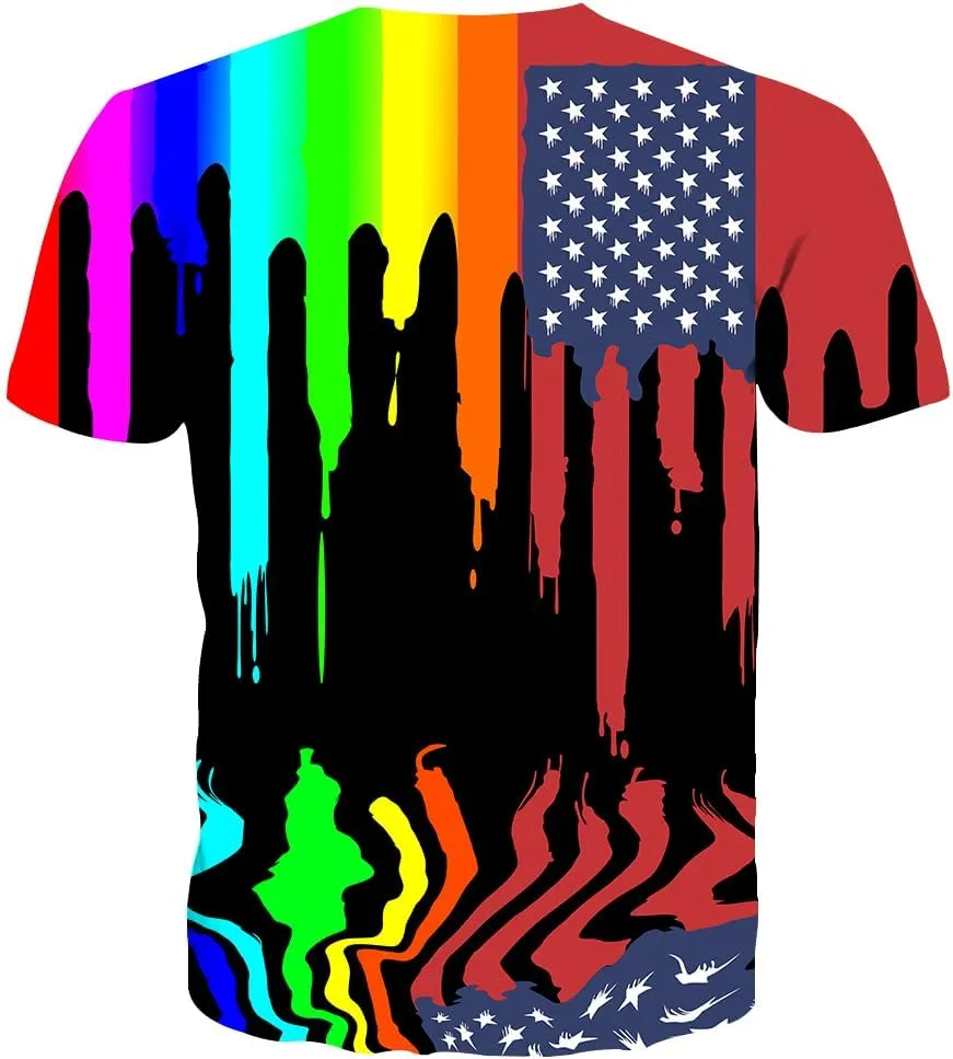 Yasswete Men and Women Shirts Unisex 3D Fashion Printed Shirts for Adults Short Sleeve Top T-Shirts