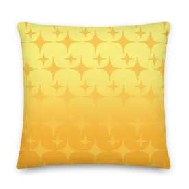 Yellow Ghost Sparkle Pillow
